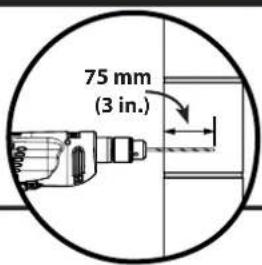 75 mm (3 in.)