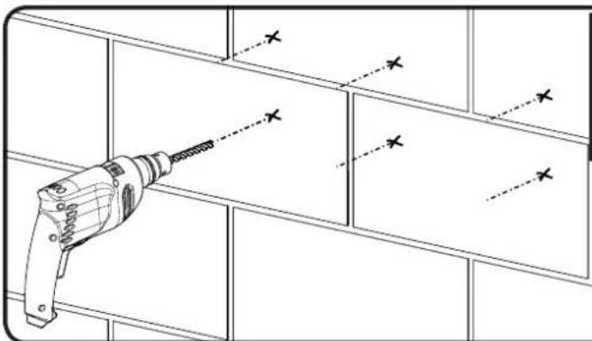 SANUS FMS01 - 8-2 Drill pilot holes - 1