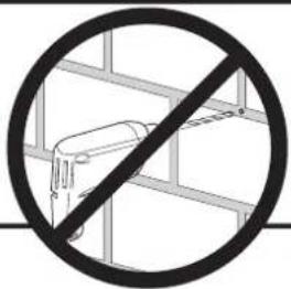 Prohibition sign with prohibition symbol and building background, commonly used in safety or security measures