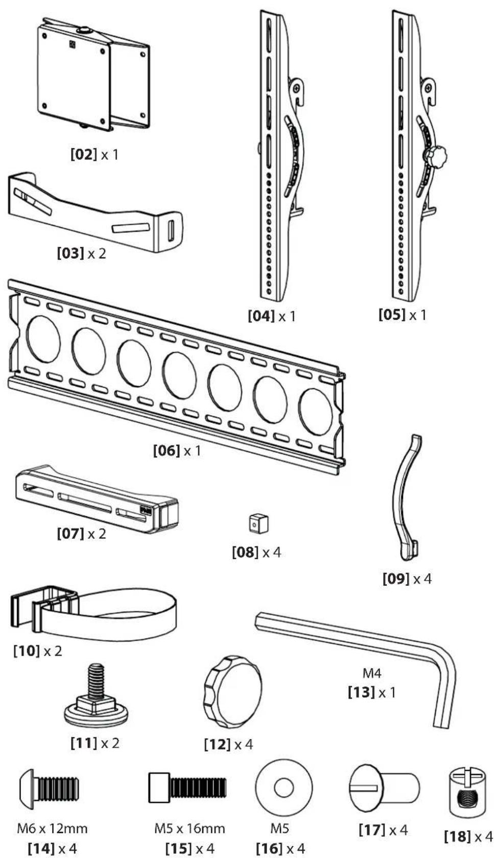 SANUS FMS01 - WARNING: This product contains small items that could be a choking hazard if swallowed. - 2