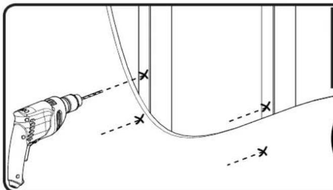 SANUS FMS01 - 8-3 Drill pilot holes - 1