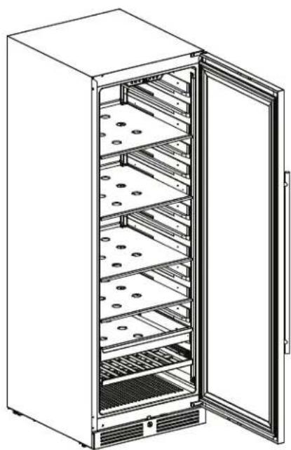 Zephyr Presrv PRW24F02CPG - Removing the Sliding Glass Shelves - 1