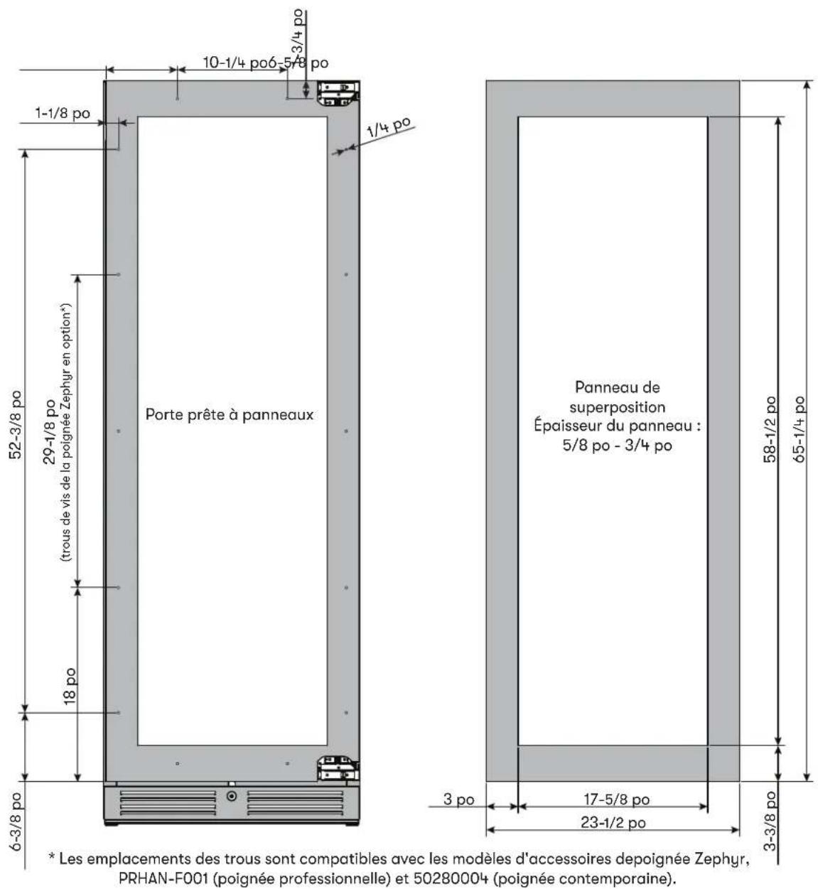Zephyr Presrv PRW24F02CPG - Entreposage interne - 5