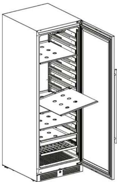 Zephyr Presrv PRW24F02CPG - Removing the Sliding Glass Shelves - 3
