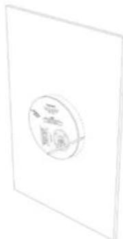 Sonus Faber Palladio PC562 - - MARQUER LA ZONE DE COUPE SUR LE MUR PAR LE GABARIT FOURNI. - 3