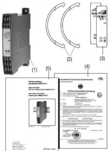 Camille Bauer Sineax B811 - Scope of supply (Fig. 1) - 1