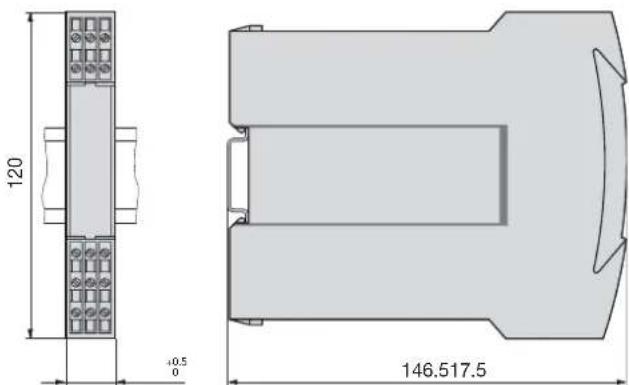 Camille Bauer Sineax B811 - Dimensional drawings - 1