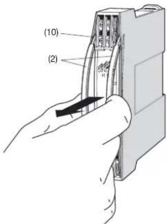 Camille Bauer Sineax B811 - Withdrawing and inserting the device - 1