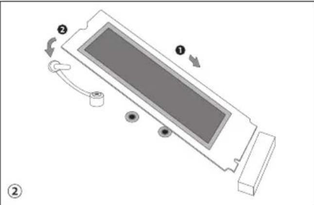 BIOSTAR H610MTE - 安装M.2扣具 - 2