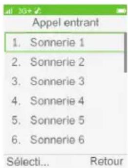 ORANGE Hapi 50 - Personnaliser la sonnerie - 6