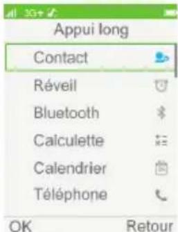 ORANGE Hapi 50 - Activier le Bluetooth Touches de navigation - 5