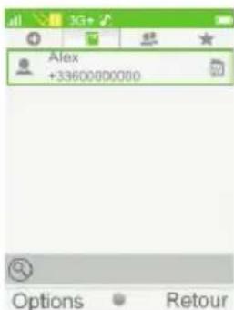 ORANGE Hapi 50 - Créer un contact Importer un contact de la carte SIM - 7