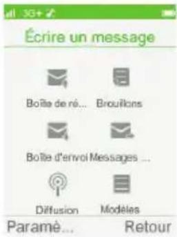 ORANGE Hapi 50 - Écrire/envoyer un SMS - 4