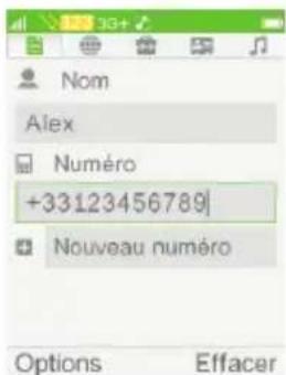 ORANGE Hapi 50 - Créer un contact Importer un contact de la carte SIM - 4
