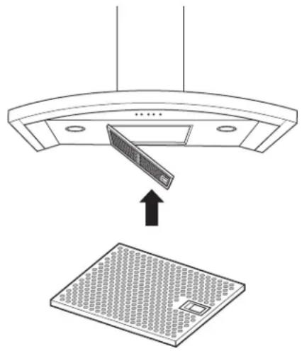 GE UVW7361SWSS - Étape 8 : installation du filtré à graisse metallique - 1