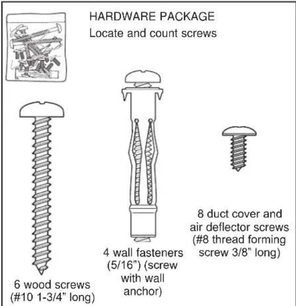 GE UVW7361SWSS - CHECK INSTALLATION HARDWARE - 1