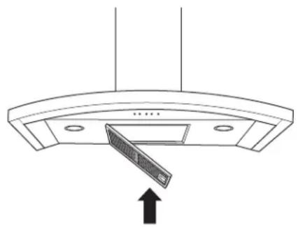 GE UVW7361SWSS - PASO 8: INSTALE EL FILTRO DE GRASA METÁLICO - 1