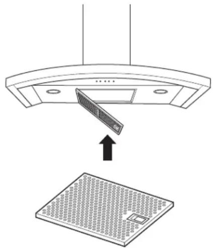 GE UVW7361SWSS - STEP 8: INSTALL METAL GREASE FILTER - 1