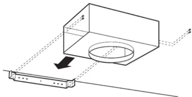 GE UVW7361SWSS - Étape 3 : installation du support de conduit et du déflecteur - 2