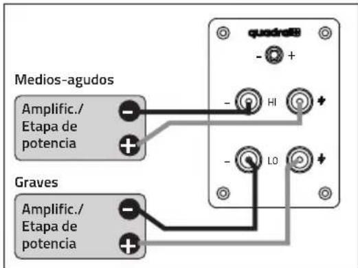 QUAD Quadral Aurum Galan 9 - c) Modo Bi-amping (biamplificación) - 1