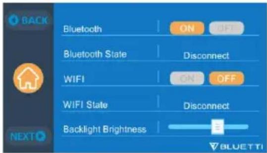 BLUETTI EP500 - Date et heures, son de l'écran tactile et luminosité du rétroéclairage - 2