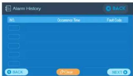 BLUETTI EP500 - Historique des alarmes - 1