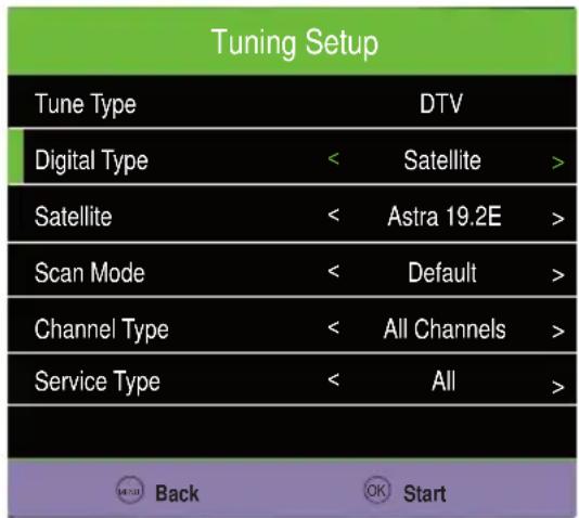 Caratec Vision CAV240XDB - Initial Installation for Reception via DVB-C/DVB-T. - 2