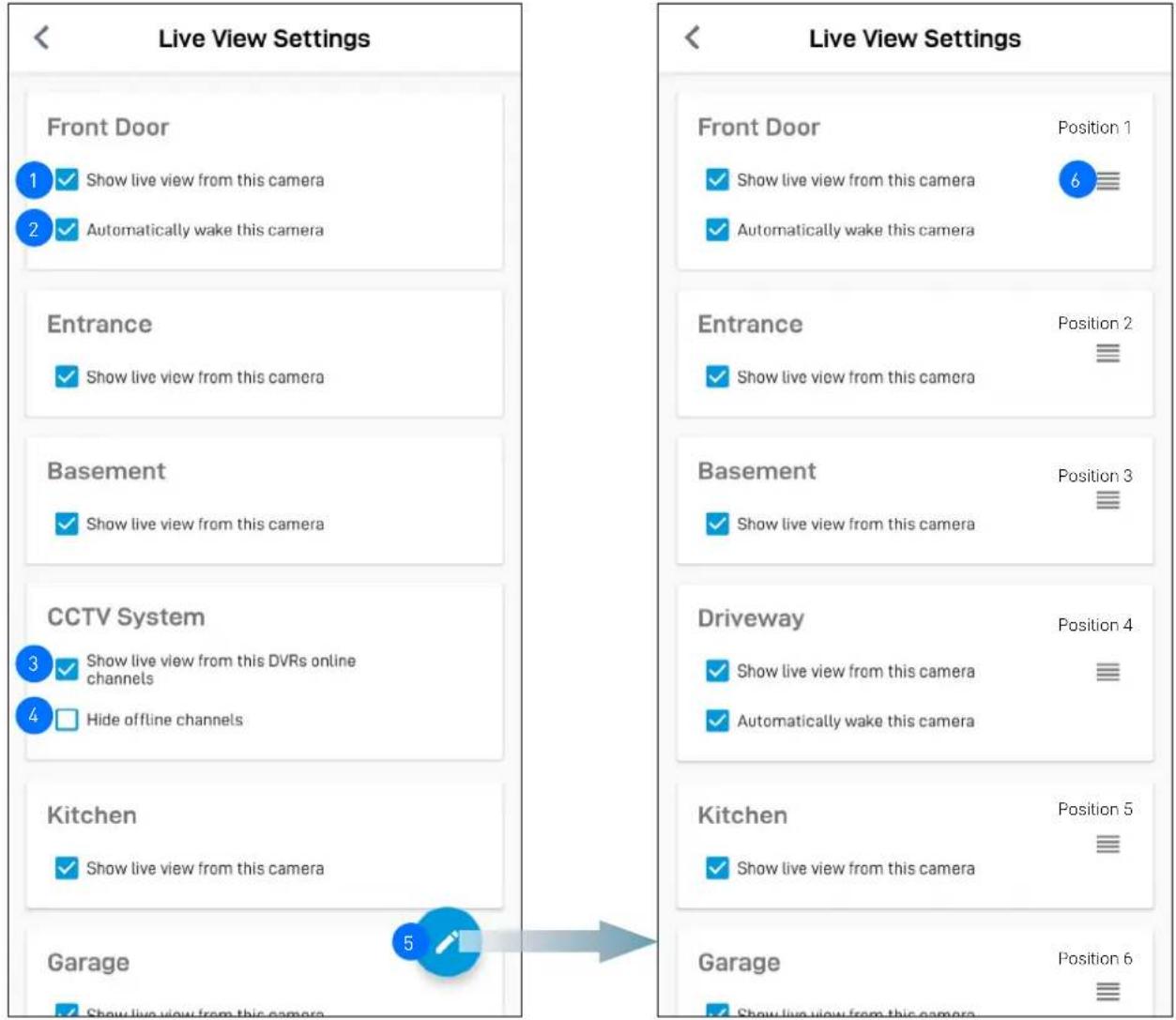 SWANN SONVK650KH4S4 - Paramétres de l'onglet Vue en direct - 1