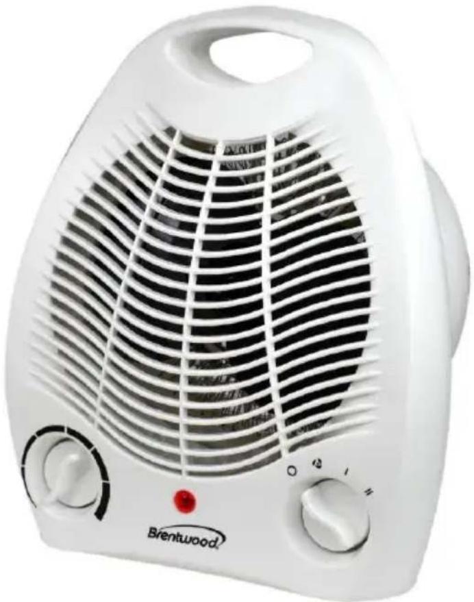 Brentwood HF302W - SPACE HEATER AND FAN CALENTADOR Y VENTILADOR / RADIATEUR SOUFFLANT - 1