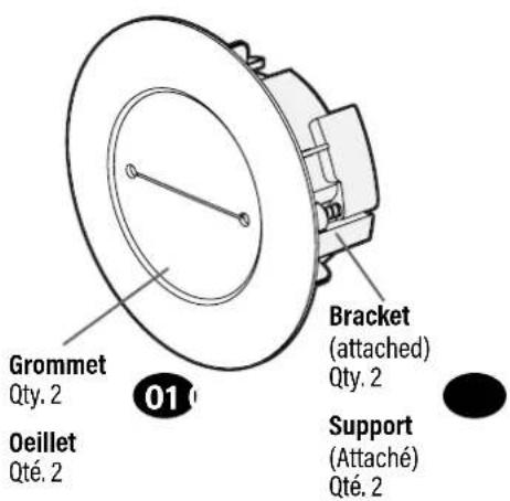 SANUS MFIWG1 - SUPPLIED PARTS - PIECES FOURNIES - 1