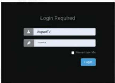 August DVBT202 - Connexion - 2