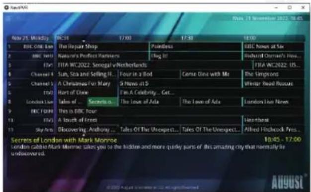 August DVBT202 - Utilisation du logiciel next PVR client - 6