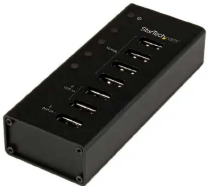 StarTech.com ST4300U3C3 - 専用充電ポートx3付き (2 x 1A &amp; 1 x 2A) 4ポートUSB 3.0ハブ - 1