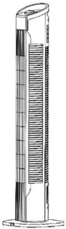 Be Cool BC78TUST2201 - Ventilador de torre BC78TUST2201 - 1