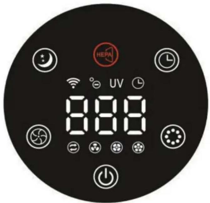 Clean Air Optima CA503B Compact Smart - Valdymo pultas / valdymo instrukcija - 1