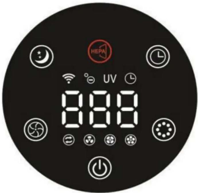 Clean Air Optima CA503B Compact Smart - Control Panel / Operation Instruction - 1