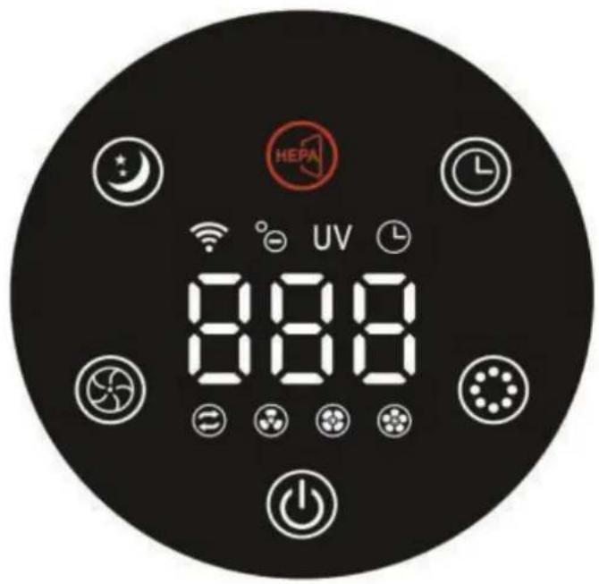 Clean Air Optima CA503B Compact Smart - Juhtpaneel / kasutusjuhend - 1