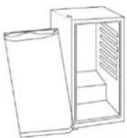 LeCavist LKS56VN2Z - Changing the orientation of the door: - 4