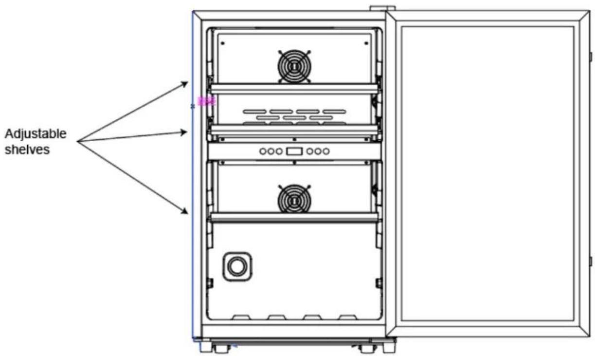 LeCavist LKS56VN2Z - Adjustable shelves - 1