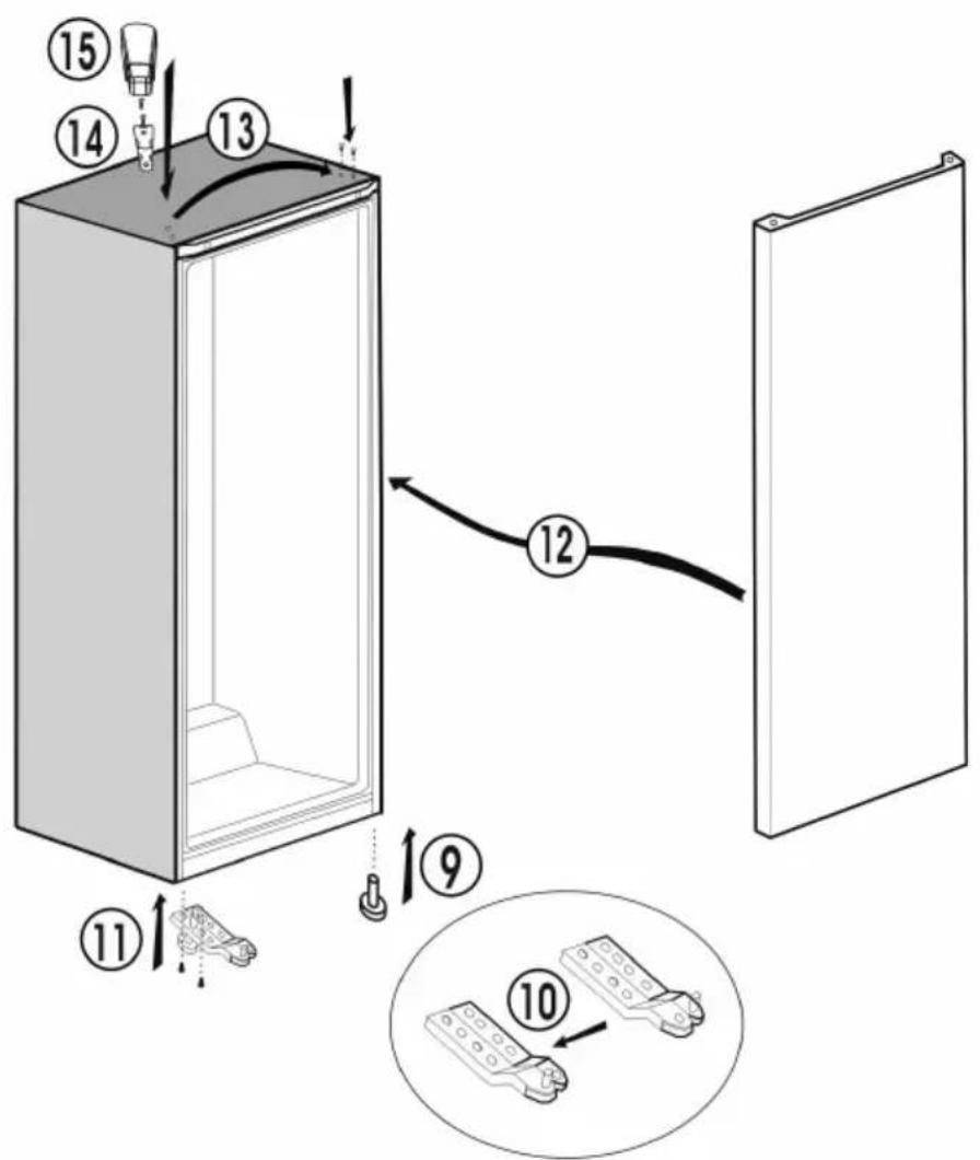 BEKO RSSA215K40WN - Réversibilité des portes - 2