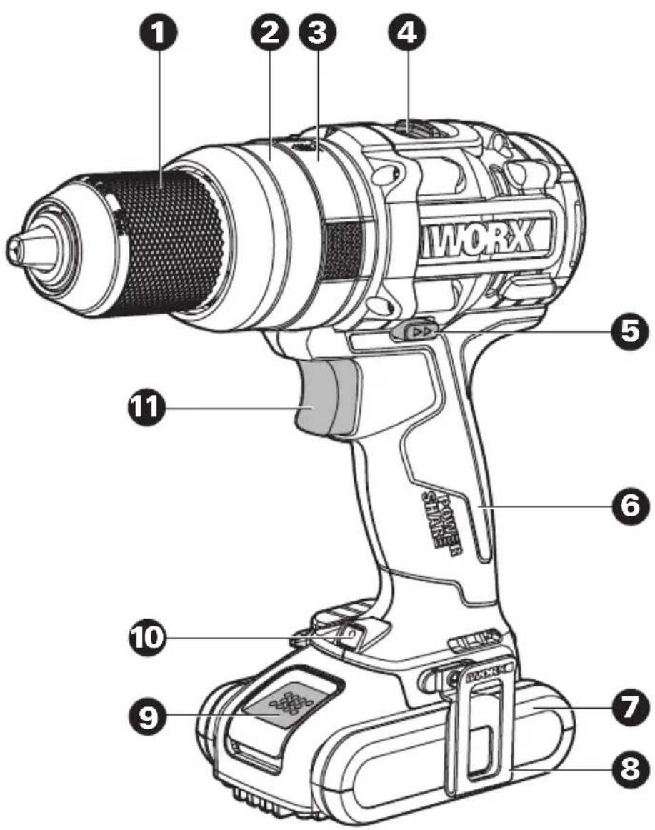WORX WX354.9 - 1