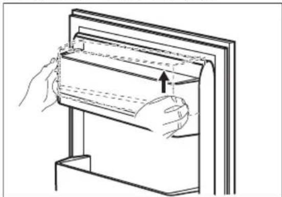 ELECTROLUX LTB1AE28U0 - Removing and installing the door shelf - 1