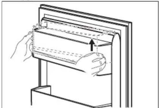 ELECTROLUX LTB1AE28U0 - Rimozione e installazione del ripiano della porta - 1