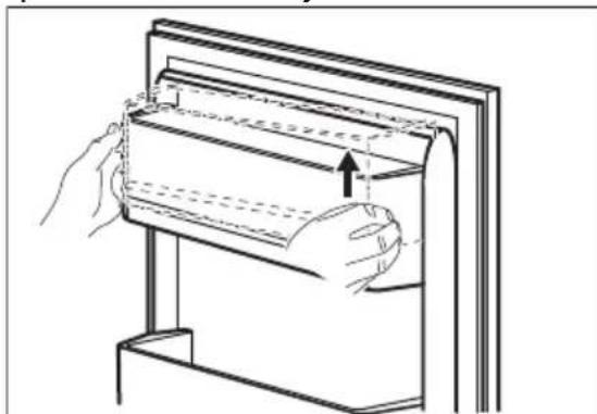 ELECTROLUX LTB1AE28U0 - Extracción e instalación del estante de la puerta - 1