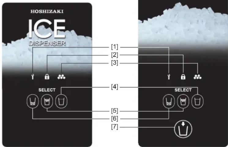 Hoshizaki DCM120KEPHC - Panneau de commande - 1