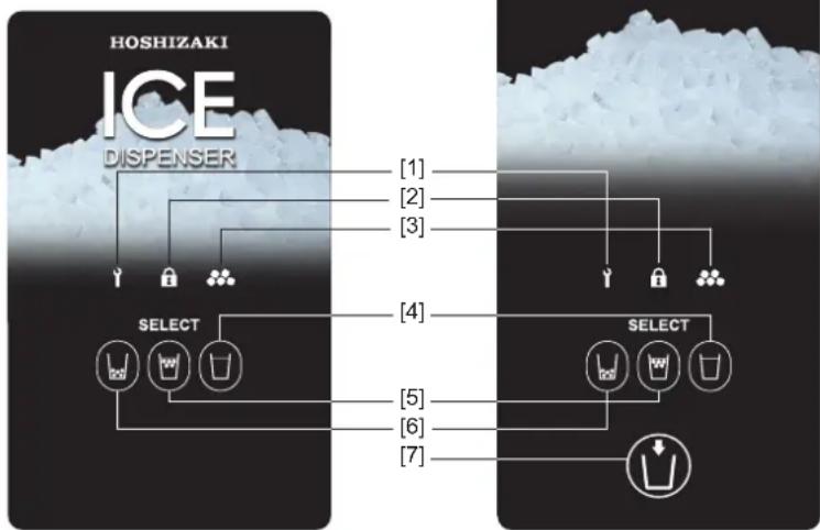 Hoshizaki DCM120KEPHC - Bedieningspaneel - 1