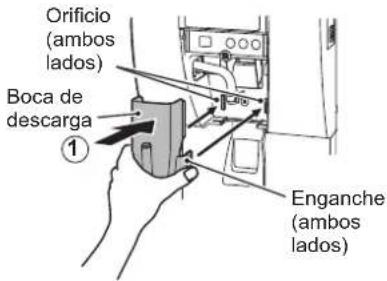 Hoshizaki DCM120KEPHC - [b] Panel frontal, Boca de descarga, pulsador, limpieza/esterilizacion de la calidad de dispensacion de hielo (diaria) - 3