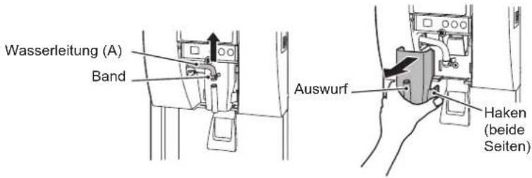 Hoshizaki DCM120KEPHC - [b] Reinigung/Desinfektion von Frontplatte, Auswurf, Druckhebel, Eisausgabe (täglich) - 1