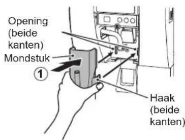 Hoshizaki DCM120KEPHC - [b] Reiniging/ontsmetting van voorpaneel, mondstuk, hendel en afgifteopening (dagelijks) - 4