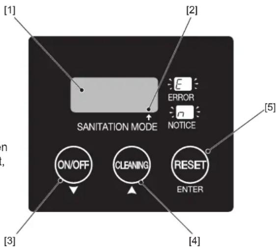 Hoshizaki KM60CHC - Kontrollpanel - 1